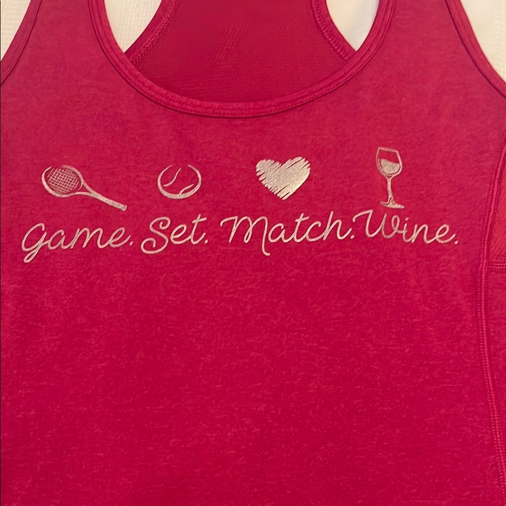 Fusia tank top tennis large  Fun Graphic